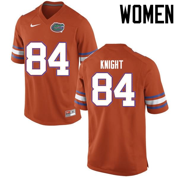 NCAA Florida Gators Camrin Knight Women's #84 Nike Orange Stitched Authentic College Football Jersey QZT5564MP